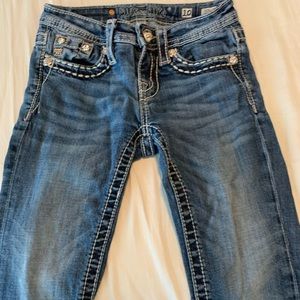 Girls miss me capris size 10 rhinestones